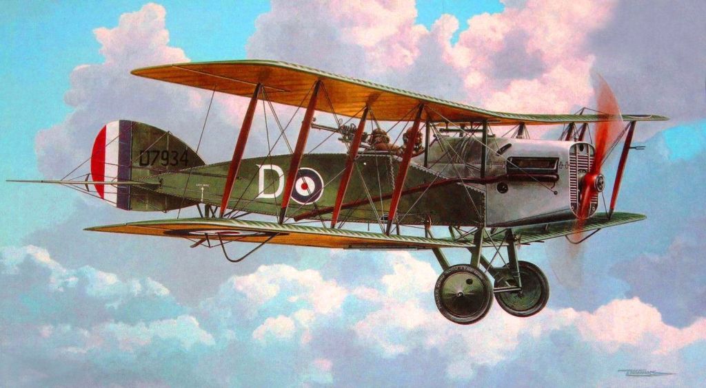 Bristol f.2 WWI biplane fighter aviation
